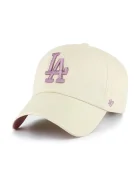 47 Brand Памучна шапка с козирка MLB Los Angeles Dodgers в бежово B-BLPRK12GWS-K0