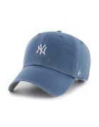 47 Brand Памучна шапка с козирка MLB New York Yankees в синьо с апликация B-BSRNR17GWS-TB
