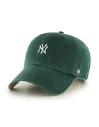 47 Brand Памучна шапка с козирка MLB New York Yankees в зелено с изчистен дизайн B-BSRNR17GWS-DG