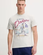 47 Brand Памучна тениска MLB Los Angeles Dodgers