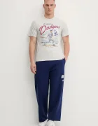 47 Brand Памучна тениска MLB Los Angeles Dodgers в сиво с принт BB012TEMECH685053CK