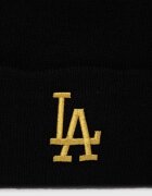47 Brand Шапка MLB Los Angeles Dodgers в черно от плътен трикотаж