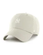 47 Brand Шапка с козирка MLB New York Yankees в сиво с изчистен дизайн B-FNDTN17GWS-F5A