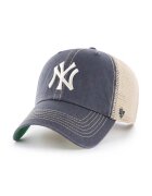 47 Brand Шапка с козирка MLB New York Yankees в тъмносиньо с десен