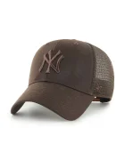 47 Brand шапка с козирка от памучна материя MLB New York Yankees кафява B-BRANS17CTP-BW