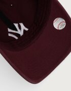 47 Brand шапка с козирка от памук MLB New York Yankees бордо B-NLRGW17GWS-KM