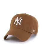 47 Brand шапка с козирка от памук MLB New York Yankees кафява B-NLRGW17GWS-L5