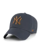 47 Brand шапка с козирка от памук MLB New York Yankees тъмносиня B-NLRGW17GWS-VNF