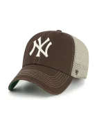 47 Brand шапка с козирка с вълна MLB New York Yankees кафява B-TRWLR17GWP-BW