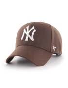 47 Brand Шапка с козирка с вълна MLB New York Yankees в кафяво с апликация B-MVPSP17WBP-BW