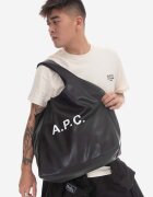 A.P.C. чанта от имитация на кожа tote ninon черна PUAAT.M61565