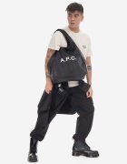 A.P.C. чанта от имитация на кожа tote ninon черна PUAAT.M61565