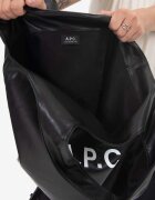 A.P.C. чанта от имитация на кожа tote ninon черна PUAAT.M61565
