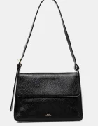 A.P.C. Кожена чанта sac virginie flap