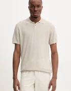 A.P.C. Тениска с яка с лен polo jay