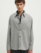 A.P.C. Вълнена риза surchemise basile brodee poitrine