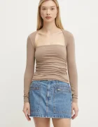 Abercrombie & Fitch Блуза с дълги ръкави в бежово KI139-4893