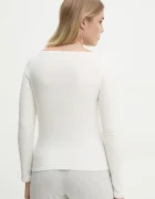 Abercrombie & Fitch Блуза с дълги ръкави в бежово KI139-5196
