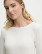 Abercrombie & Fitch Блуза с дълги ръкави в бежово KI139-5196