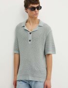 Abercrombie & Fitch Памучна тениска с яка