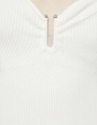 Abercrombie & Fitch Рокля в бежово среднодълъг модел с кройка по тялото