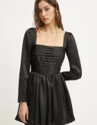 Abercrombie & Fitch Рокля в черно къса разкроена KI159-5085