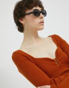 Abercrombie & Fitch Рокля в кафяво къс модел с кройка по тялото