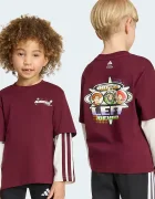 adidas блуза с дълги ръкави за деца от памук PIXAR TOY STORY бордо KG6133