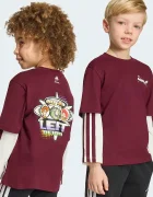 adidas блуза с дълги ръкави за деца от памук PIXAR TOY STORY бордо KG6133