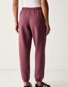 adidas by Stella McCartney панталон джогър дамски с памук бордо с висока талия KR3071