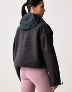 adidas by Stella McCartney преходно яке дамско от полар черно KR6226