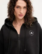 adidas by Stella McCartney Спортен суичър в черно с качулка с изчистен дизайн JD8107