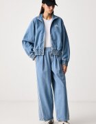 adidas дънки wide leg дамски Denim Pack сини KV0619