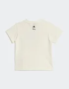 adidas Детска памучна тениска DISNEY в бежово с принт JZ7679