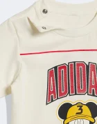 adidas Детска памучна тениска DISNEY в бежово с принт JZ7679