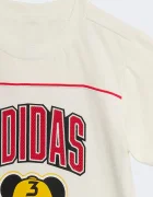 adidas Детска памучна тениска DISNEY в бежово с принт JZ7679