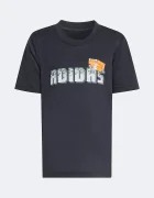 adidas Детска тениска в черно с принт KD6592