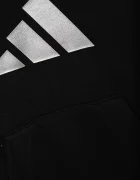 adidas Детски суичър в черно с качулка с принт JV5267