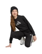adidas Детски суичър в черно с качулка с принт JV5267