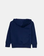 adidas Детски суичър в синьо с качулка с апликация JY0612