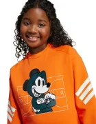 adidas Детски суичър x Disney в оранжево с десен JL9188