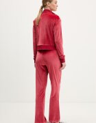 adidas Кадифен спортен екип Glam в червено KB8946