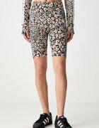 adidas къс панталон дамски x Farm Rio черен с висока талия KR0267