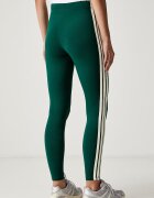 adidas клин дамски с памук Essentials зелен с висока талия KZ2074