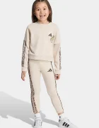 adidas комплект за деца с памук бежов KC7210