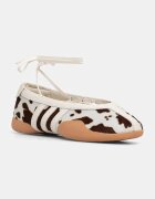 adidas Originals балеринки от кожа Taekwondo Mei бежови KJ0229