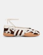 adidas Originals балеринки от кожа Taekwondo Mei бежови KJ0229