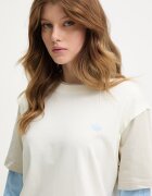 adidas Originals блуза с дълги ръкави дамска памучна бежова KV1179
