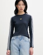 adidas Originals блуза с дълги ръкави дамска тъмносиня KC9203