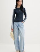adidas Originals блуза с дълги ръкави дамска тъмносиня KC9203